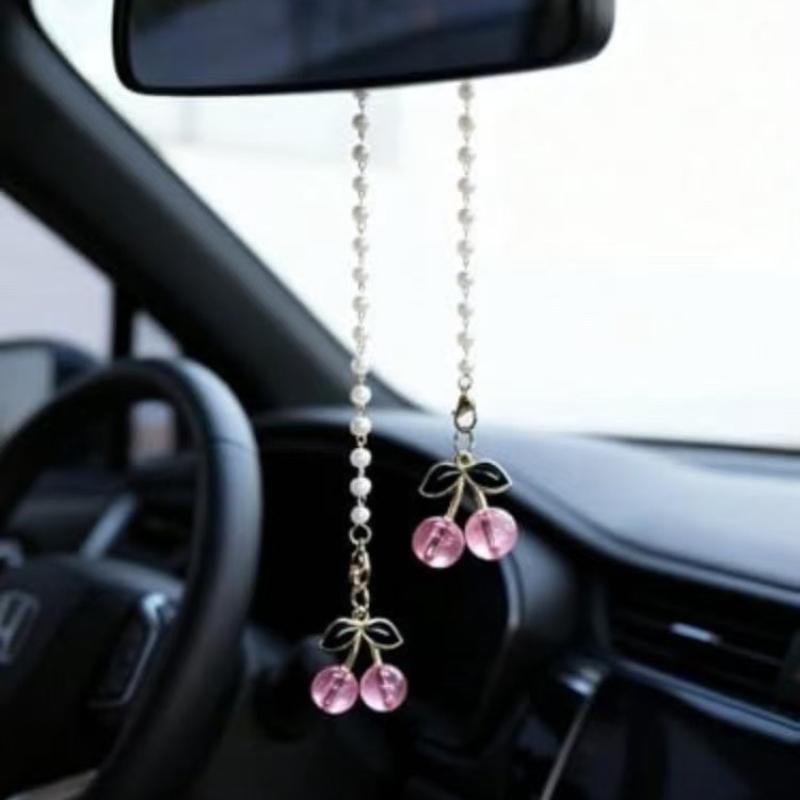 Car Accessories Mirror Hanging - 1Pcs Cherry Themed Car Rearview Mirror