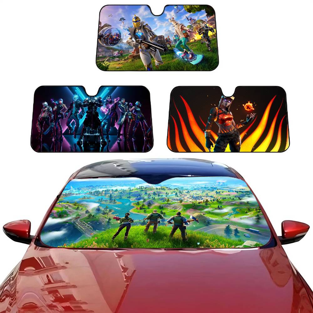Car Accessories Rear - Cartoon Game F-FortniteS Car Window Sun