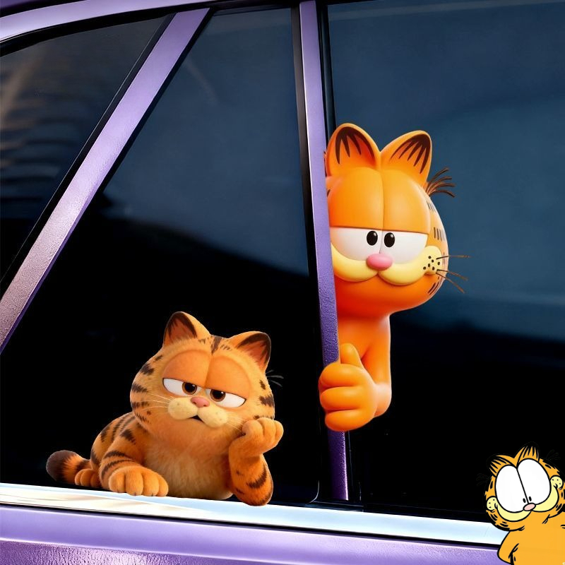 Car Accessories For Decoration - Garfield anime cartoon cute funny secretly