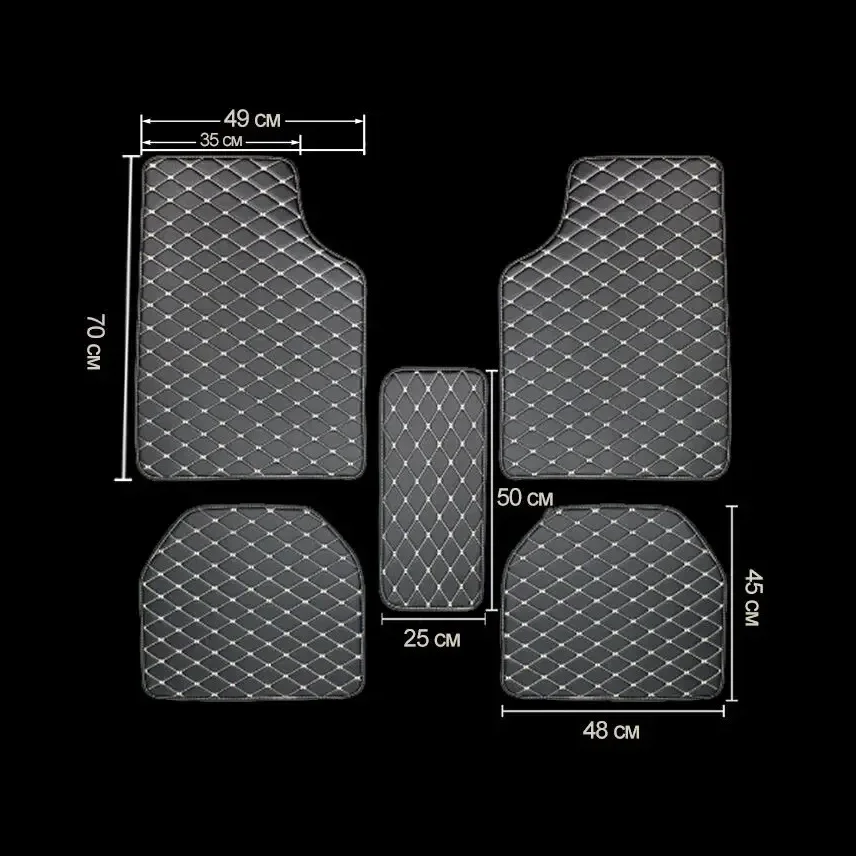 Car Floor Mats 5Pcs PU Leather - Car Floor Mat Rubber ulasan dan harga