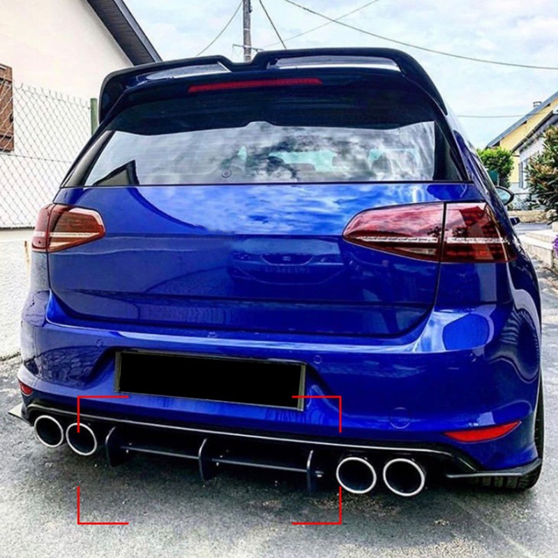 Matte Black Rear Diffuser Wind - Car Accessories Lipa ulasan dan harga