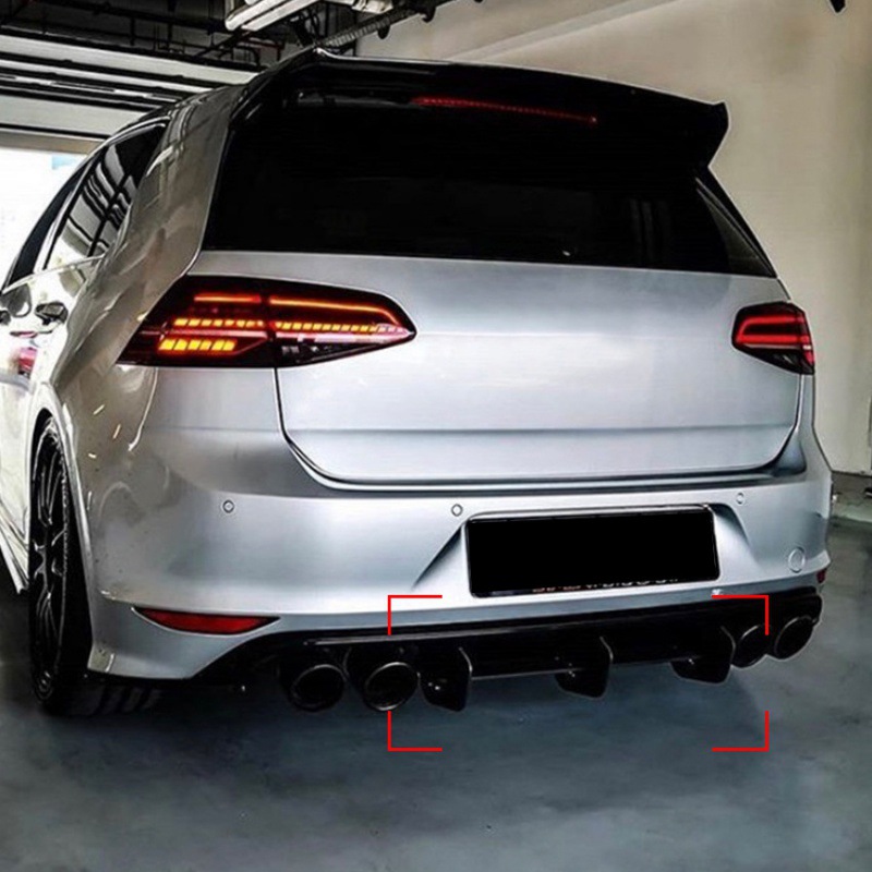Matte Black Rear Diffuser Wind - Car Accessories Lipa ulasan dan harga