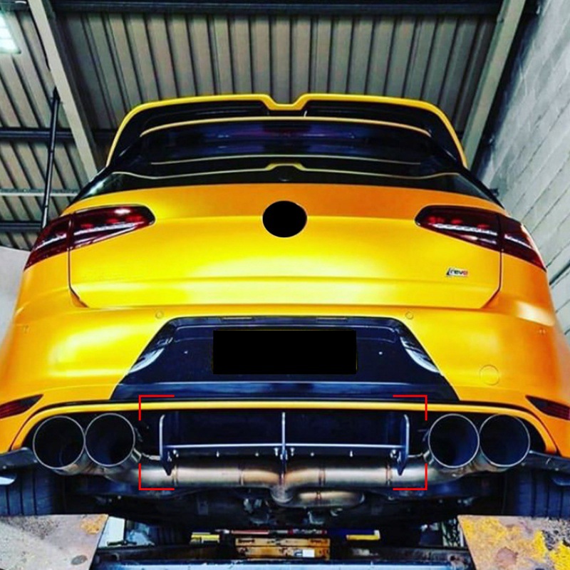 Matte Black Rear Diffuser Wind - Car Accessories Lipa ulasan dan harga