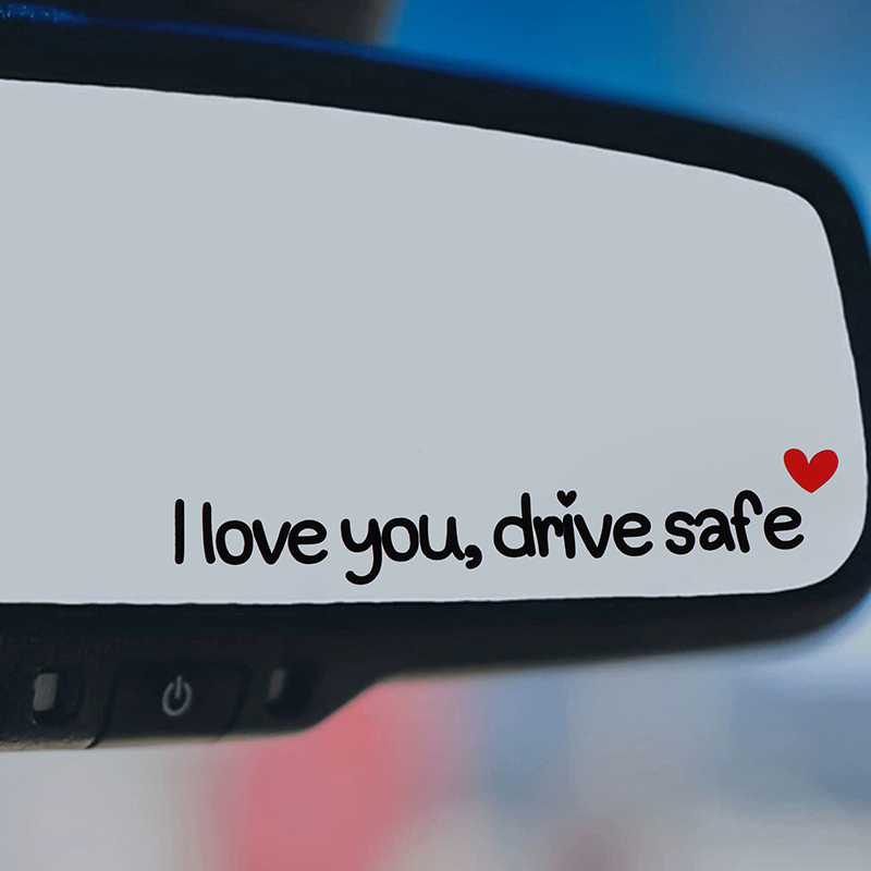 I Love You Drive Safe Car Mirr - Car Accessories For Women ulasan dan harga