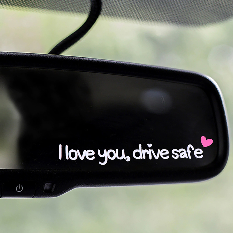 I Love You Drive Safe Car Mirr - Car Accessories For Women ulasan dan harga