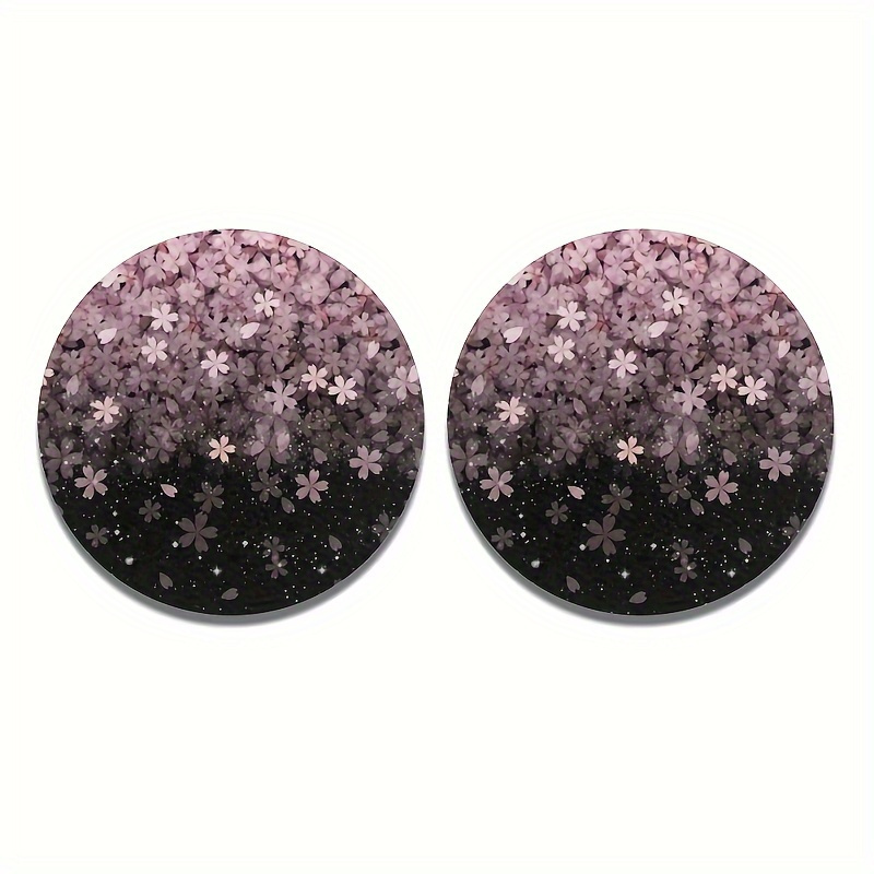 2pcs Cherry Blossom Drink Coas - Car Accessories For Women ulasan dan harga