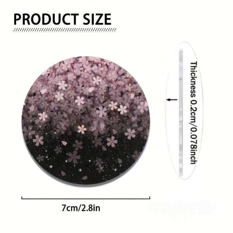 2pcs Cherry Blossom Drink Coas - Car Accessories For Women ulasan dan harga