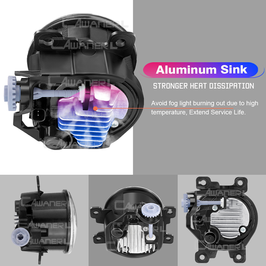 2 X Adjustable Car LED Fog Lig - Car Accessories Xcent ulasan dan harga