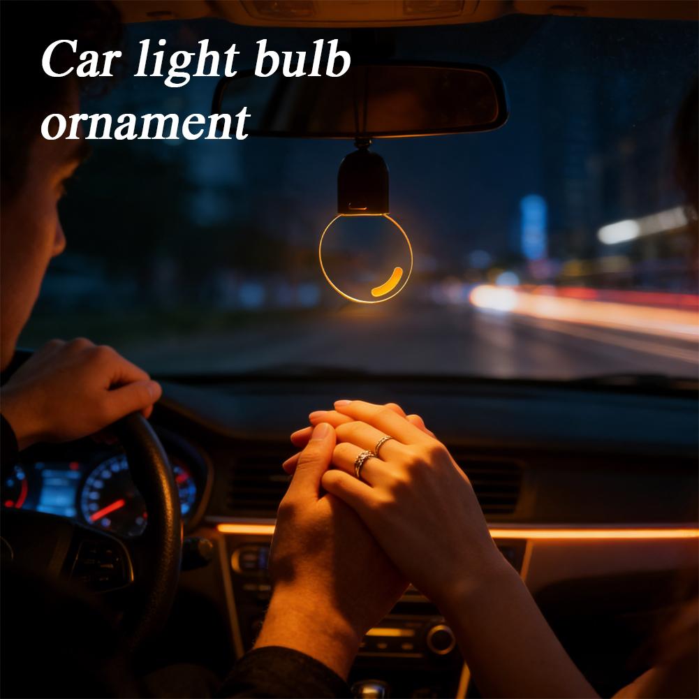 Creative Car Bulb Hanging Orna - Car Accessories Mirror Hanging ulasan dan harga