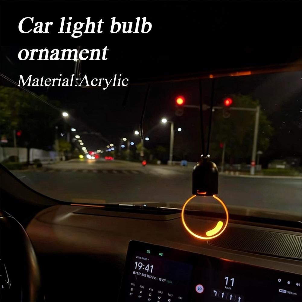 Creative Car Bulb Hanging Orna - Car Accessories Mirror Hanging ulasan dan harga