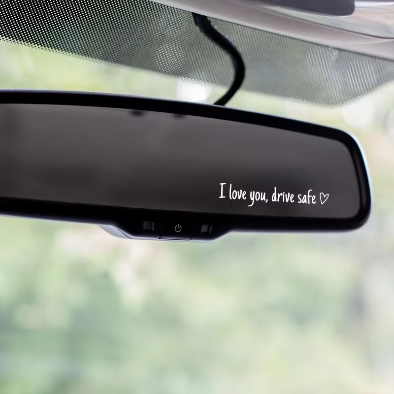 I Love You Rearview Mirror Dec - Car Accessories For Women ulasan dan harga