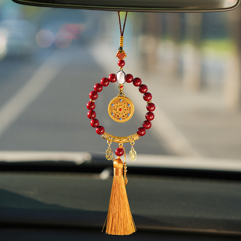 1pc Ping An Ruyi Tassel Style  - Car Accessories Mirror Hanging ulasan dan harga
