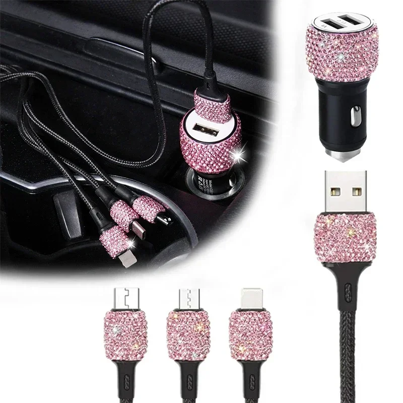 USB Car Charger 5V 2.1A Dual-P - Car Accessories For Women ulasan dan harga