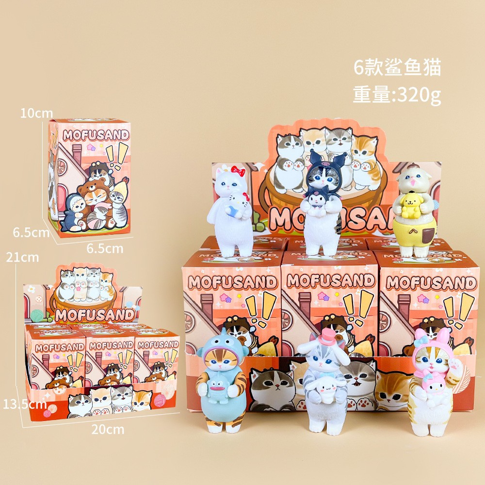 Mofusand Series 6pcs Cartoon S - Car Accessories Japanese ulasan dan harga