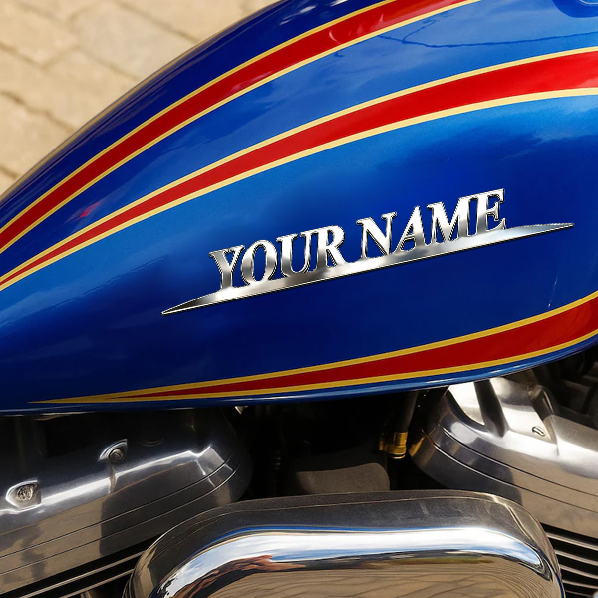 Metal Trendy YOUR NAME Sticker - Car Accessories Rear ulasan dan harga
