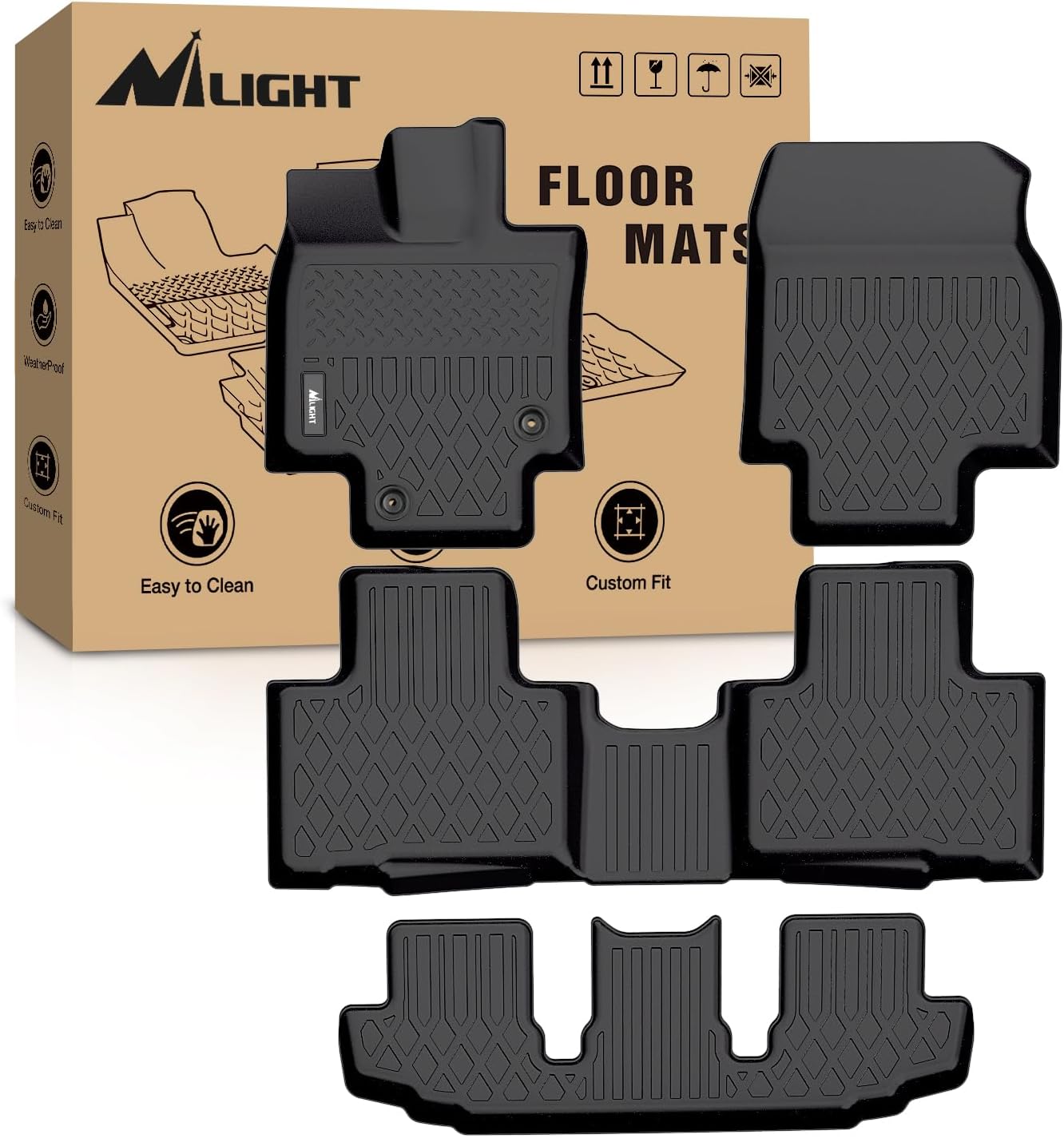 Nilight Custom Fit TPE Floor M - Car Floor Mat Rubber ulasan dan harga