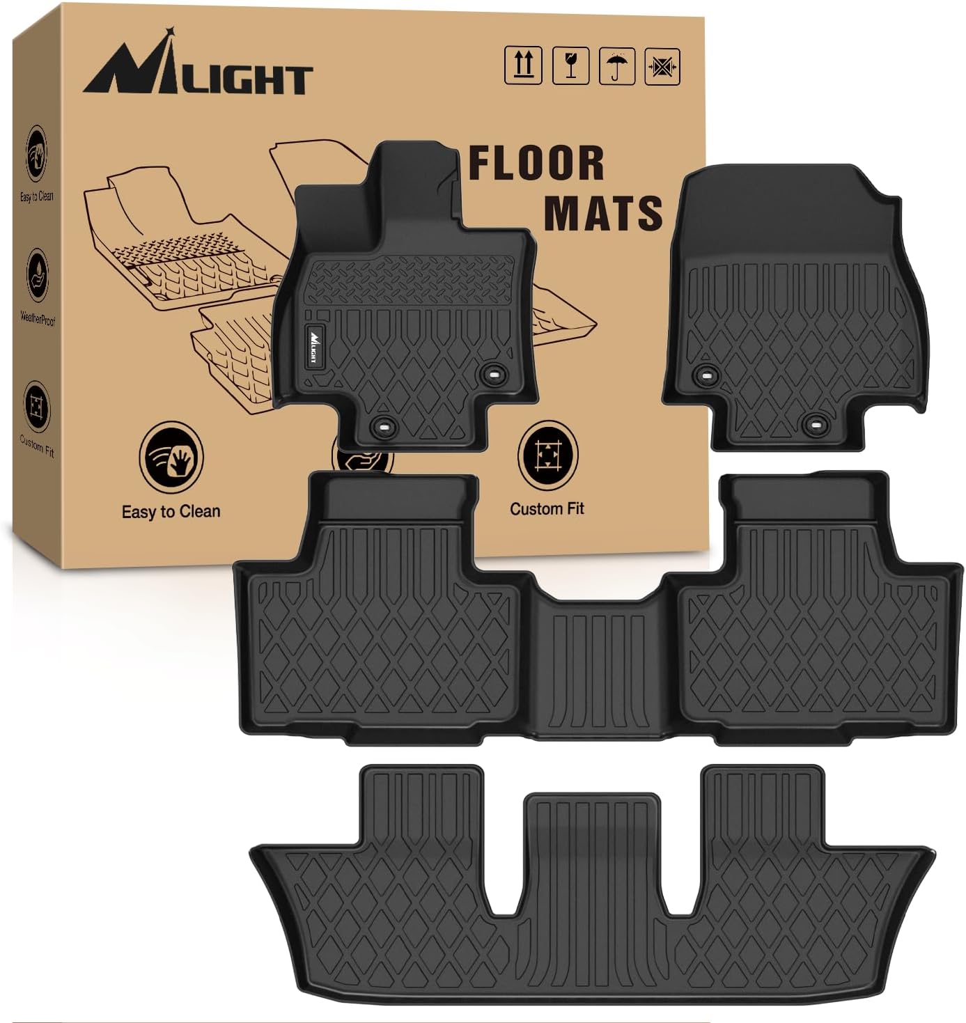 Nilight Custom Fit TPE Floor M - Car Floor Mat Rubber ulasan dan harga