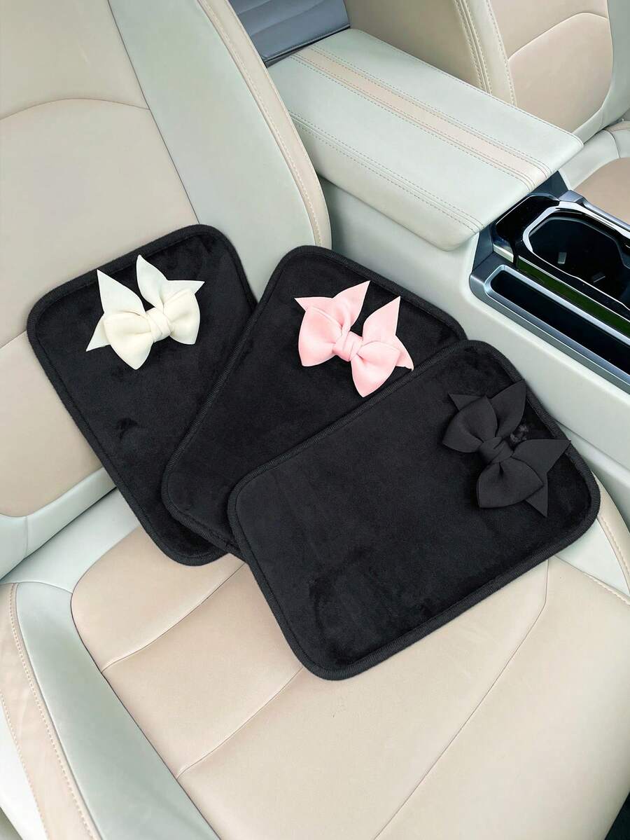 1pc Bow Decor Car Armrest Box  - Car Accessories For Women ulasan dan harga