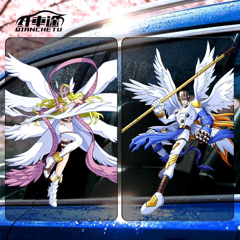 Digimon Car Sticker Cute Fashi - Car Accessories For Decoration ulasan dan harga