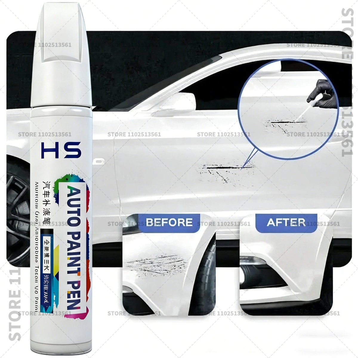 Car Touch Up Paint Pen Quick R - Car Scratch Remover Pen ulasan dan harga