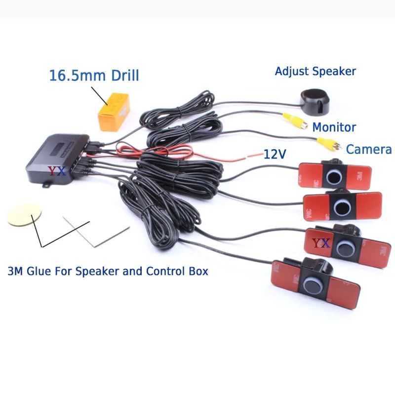Cars Sensor Kit 16.5MM Parktro - Car Accessories In India ulasan dan harga