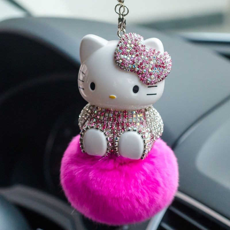 Hello Kitty Car Pendant Decora - Car Accessories Mirror Hanging ulasan dan harga
