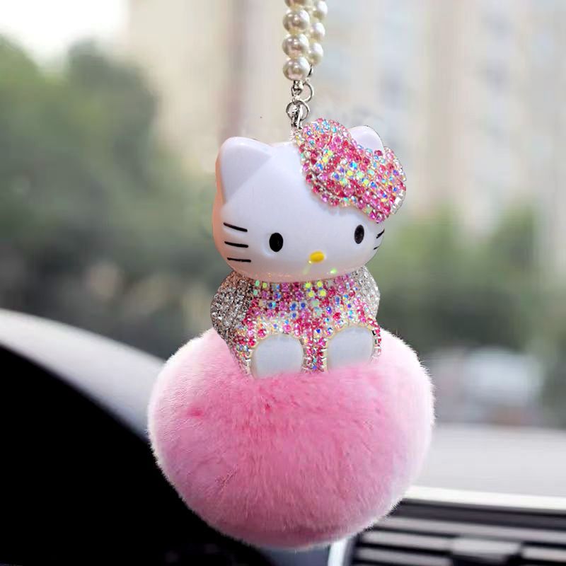 Hello Kitty Car Pendant Decora - Car Accessories Mirror Hanging ulasan dan harga