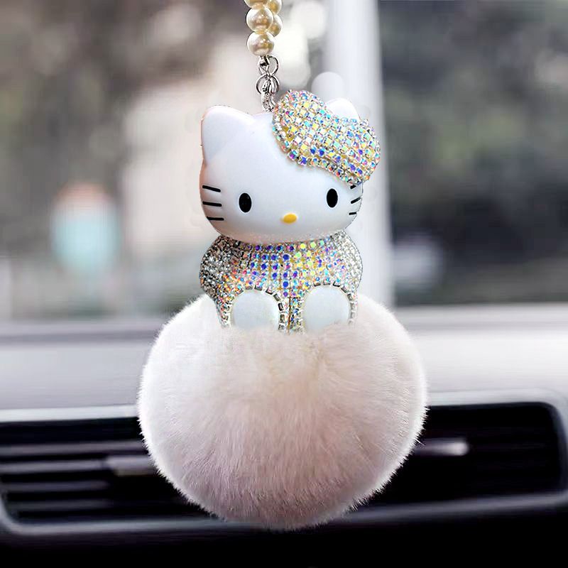 Hello Kitty Car Pendant Decora - Car Accessories Mirror Hanging ulasan dan harga