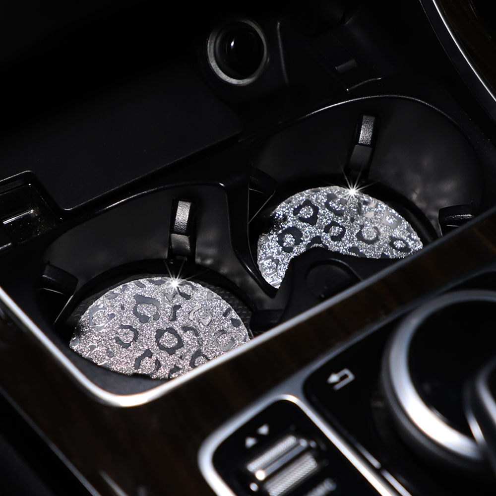 Two Leopard Print TPU Sparklin - Car Accessories For Women ulasan dan harga