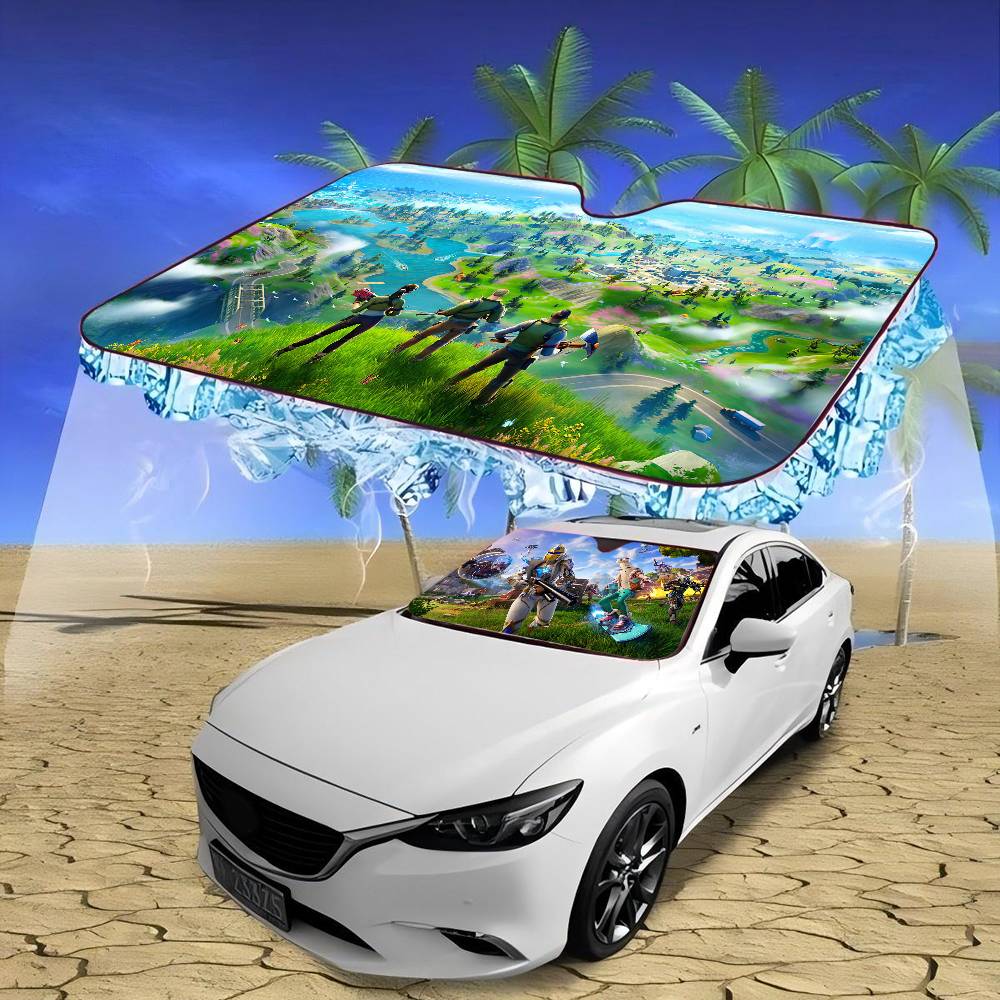 Cartoon Game F-FortniteS Car W - Car Accessories Rear ulasan dan harga