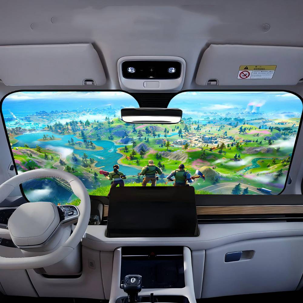 Cartoon Game F-FortniteS Car W - Car Accessories Rear ulasan dan harga