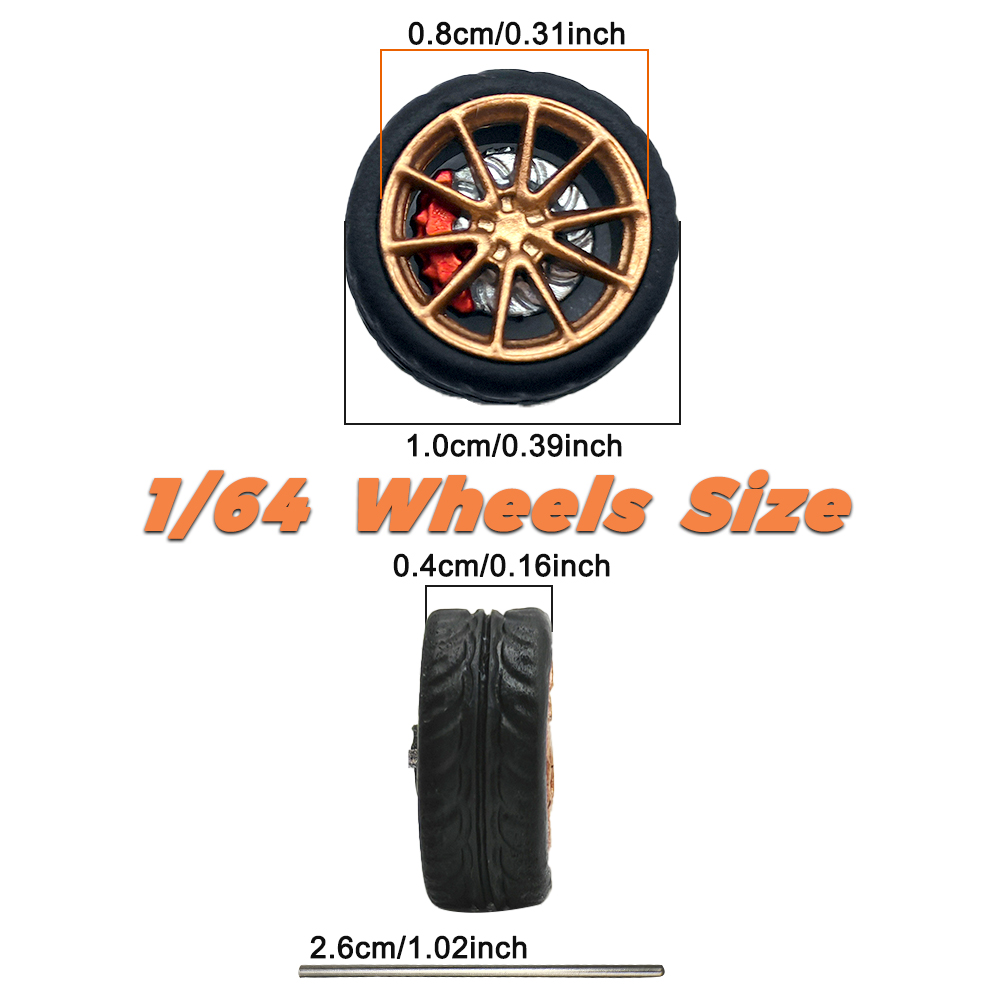 1/64 Model Car Wheels Tires 8  - Car Accessories Gifts ulasan dan harga