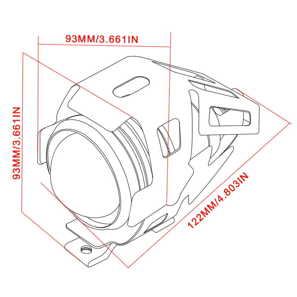 12V Motorcycle Metal Headlight - Car Accessories Xcent ulasan dan harga