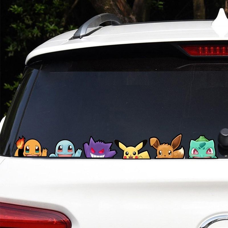 Pokémon car window sticker, Po - Car Accessories Rear ulasan dan harga