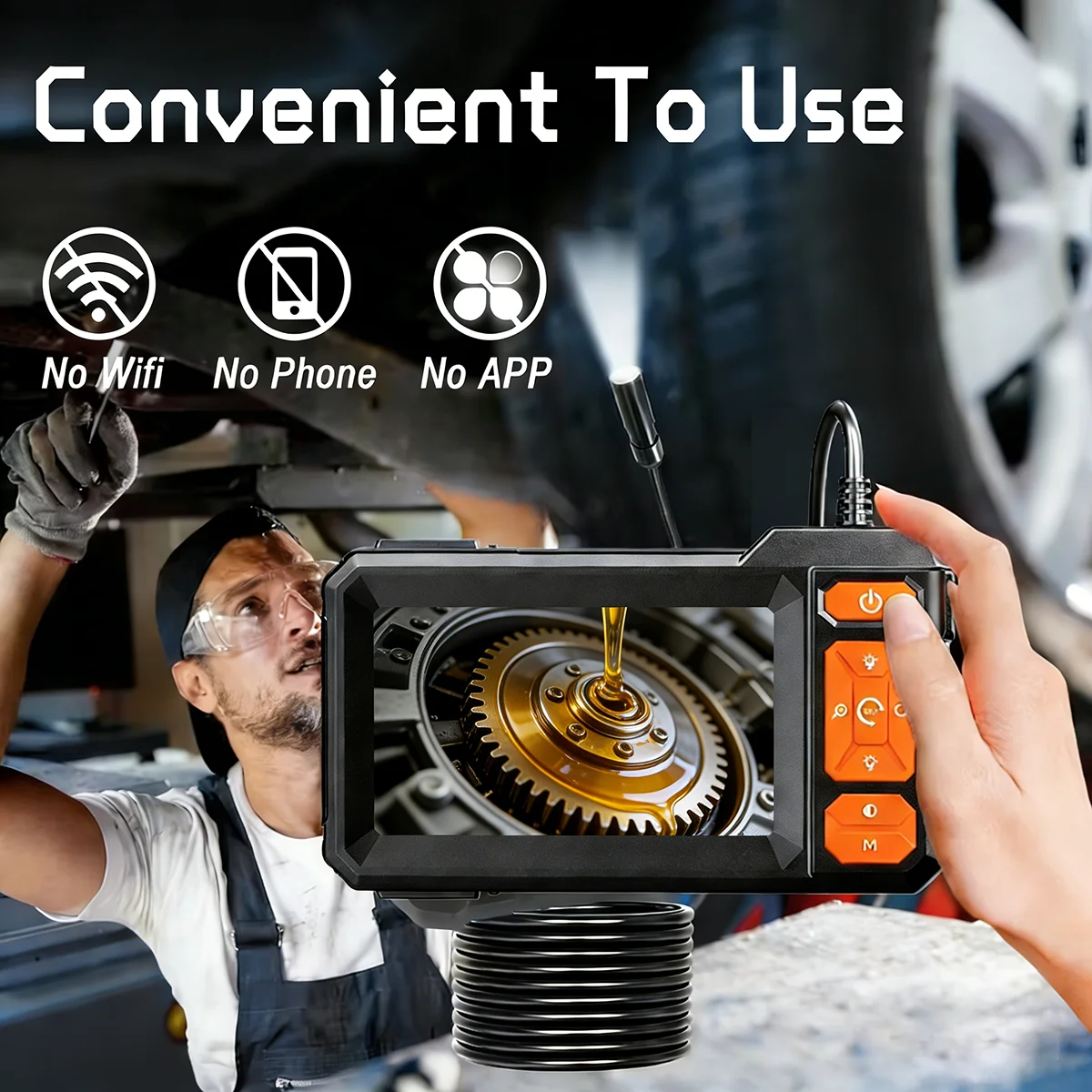 Endoscope Camera 1080P 8mm Sin - Car Accessories Mirror Hanging ulasan dan harga