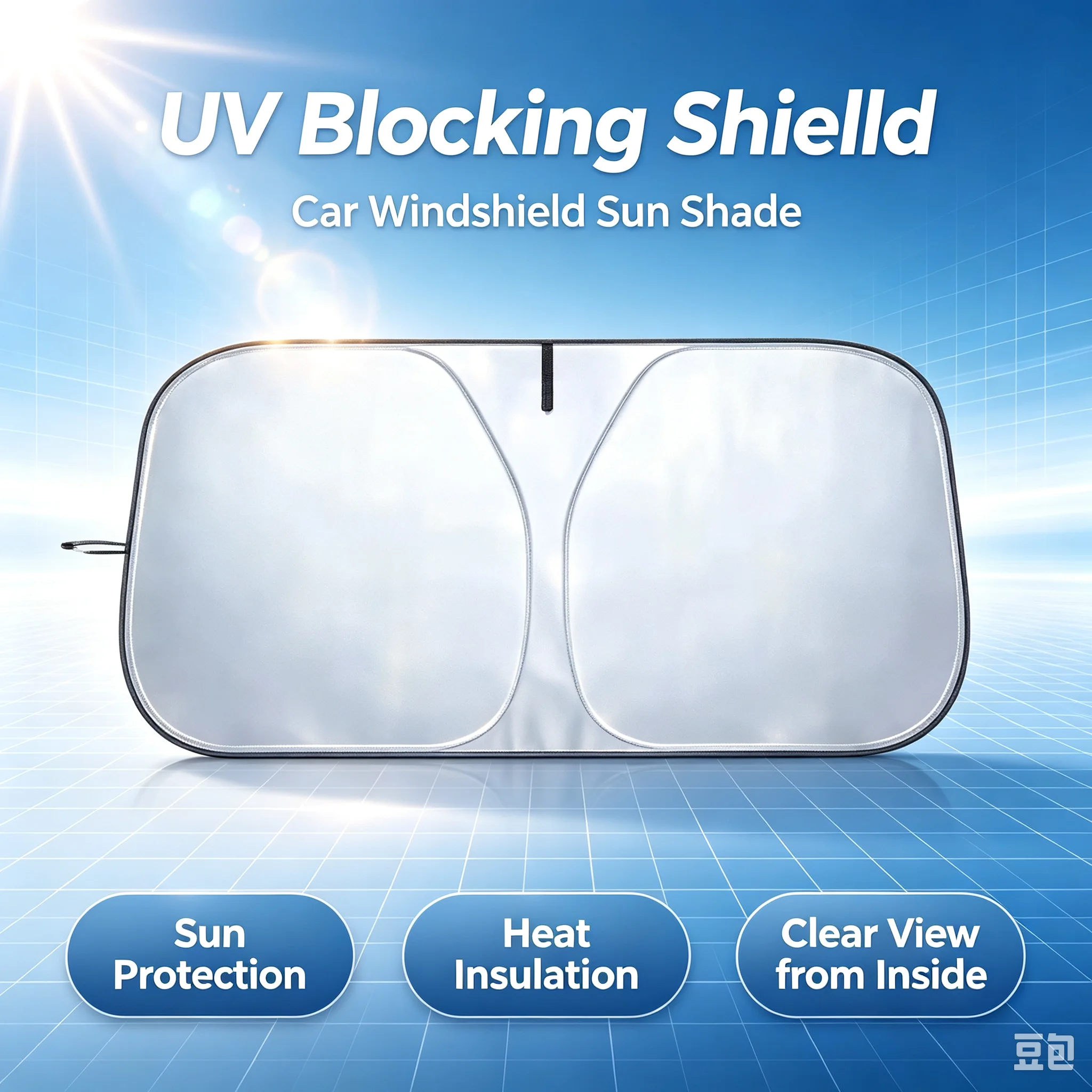 Car Front Window Sunshade UV P - Car Accessories Gifts ulasan dan harga